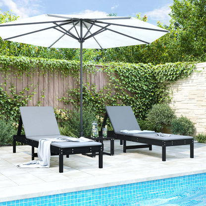 Houten Loungestoel – Tuinstoel – Relaxstoel – Verstelbare Stoel – Buitenstoel – Massief Dennenhout – Waterafvoer Design
