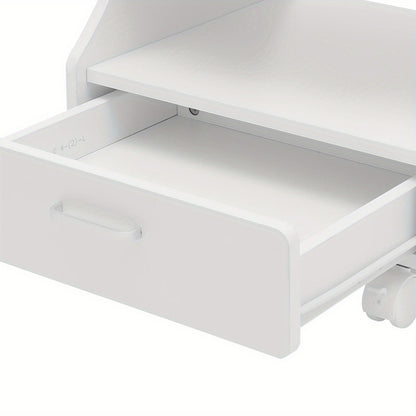 Portable Esthetician Trolley Cart, Salon Nail Foot Trolley Cart, Manicure Pedicure Cart, Salon Equipment, Foot Bath Cart, Compact Trolley, Professional Esthetician Cart, Durable Construction, Easy to Clean, Pedicure Station,