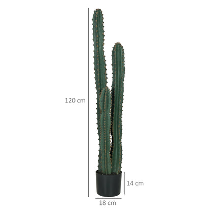 Kunststof Cactus – Nepplant – Sierplant – Kamerplant – Groene Plant – Groot Formaat 120 cm – Realistisch Uitziend