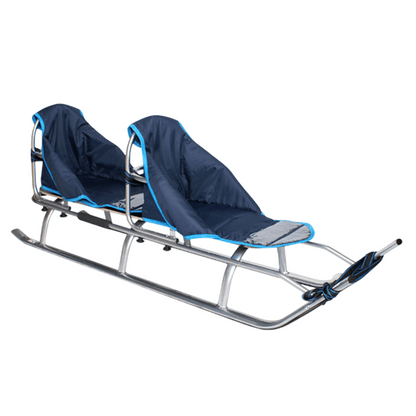 Tweepersoons Slee – Kinderslee – Winterslee – Aluminium Slee – Sneeuwslee – Lichtgewicht Aluminium – Ingebouwde LED-verlichting