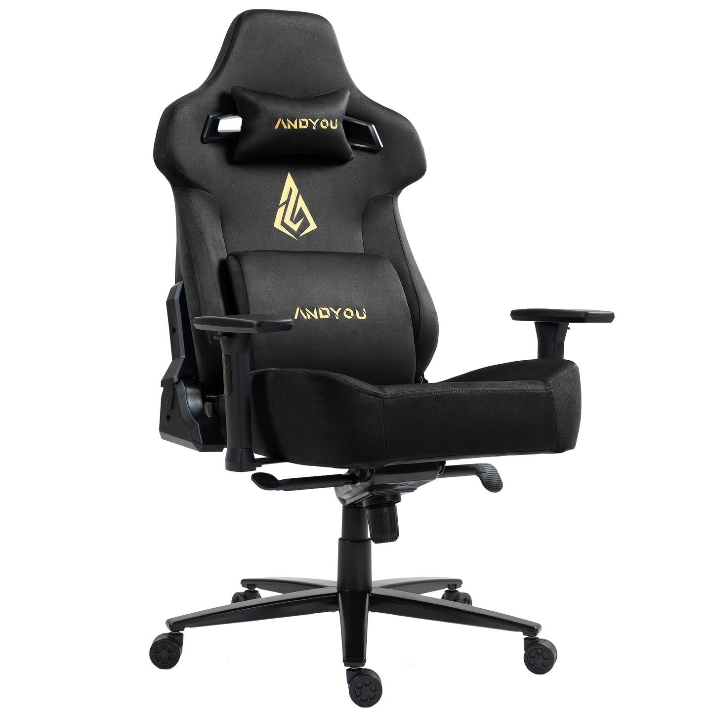 Bureaustoel – Kantoorstoel – Gamingstoel – Draaistoel – Bureaustoel Met 3D Armleuningen – Ergonomisch Met Memory Foam – 220 kg Draagkracht – 12° Kantelbaar – Zwart