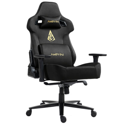 Bureaustoel – Kantoorstoel – Gamingstoel – Draaistoel – Bureaustoel Met 3D Armleuningen – Ergonomisch Met Memory Foam – 220 kg Draagkracht – 12° Kantelbaar – Zwart