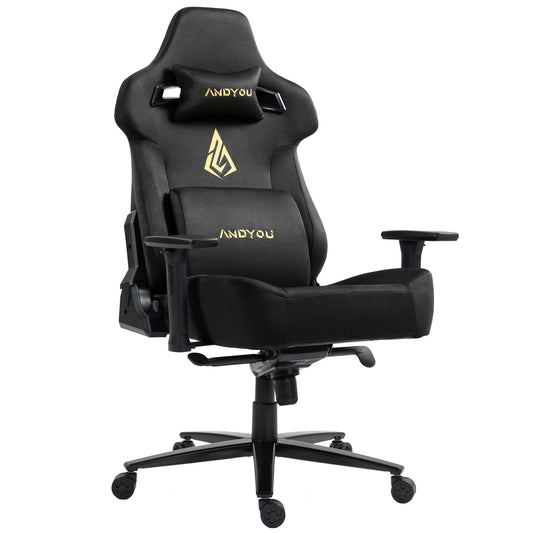 Bureaustoel – Kantoorstoel – Gamingstoel – Draaistoel – Bureaustoel Met 3D Armleuningen – Ergonomisch Met Memory Foam – 220 kg Draagkracht – 12° Kantelbaar – Zwart