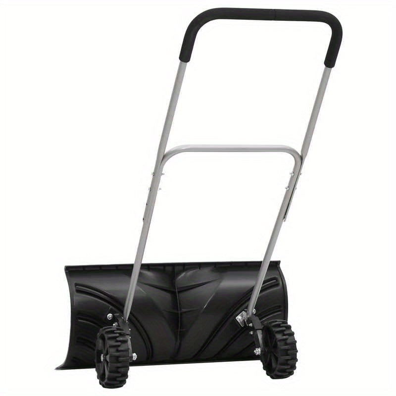 Sneeuwschep – Sneeuwschuiver – Sneeuwruimer – Sneeuwschop – Zwart – Uitschuifbare Stalen Steel – Grote Polycarbonaat Schep 66 cm