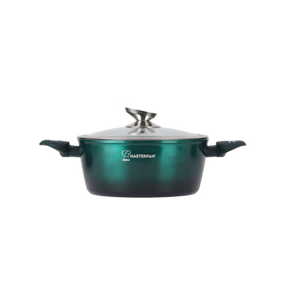 MASTERPAN 8pcs Cookware Set | with Glass Lid | Induction Cookware Set | Coated Pots | Cookware Set | Cooking Set | Non-Stick Coating | Induction | Cooking Pot | As a Gift | for All Stove Types | MP2801