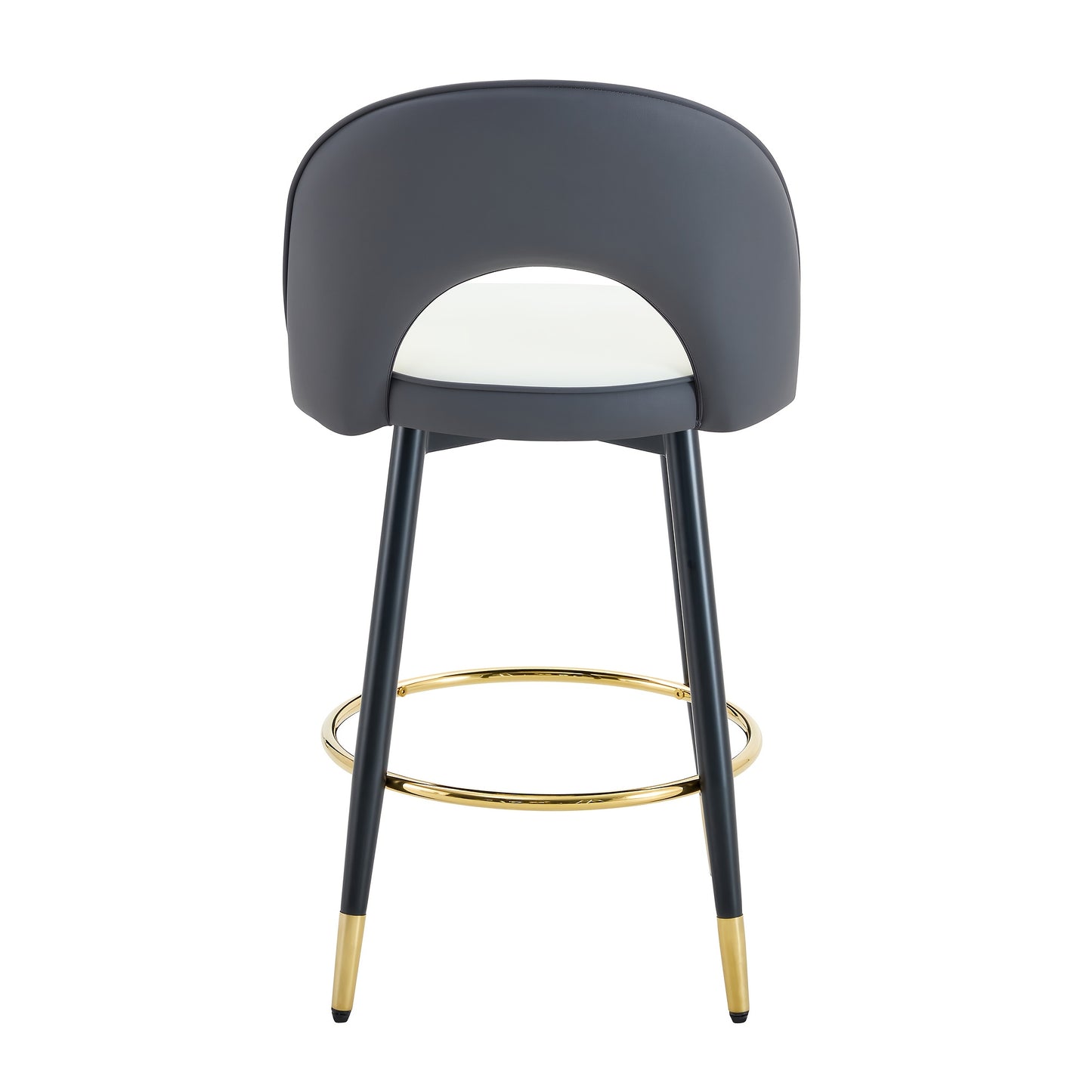 Barkruk – Barstoel – Barstoel Met Rugleuning – Keukenstoel – Barstoelen – 360° Draaibaar – Stevig Metalen Frame – Ruimtebesparend Design