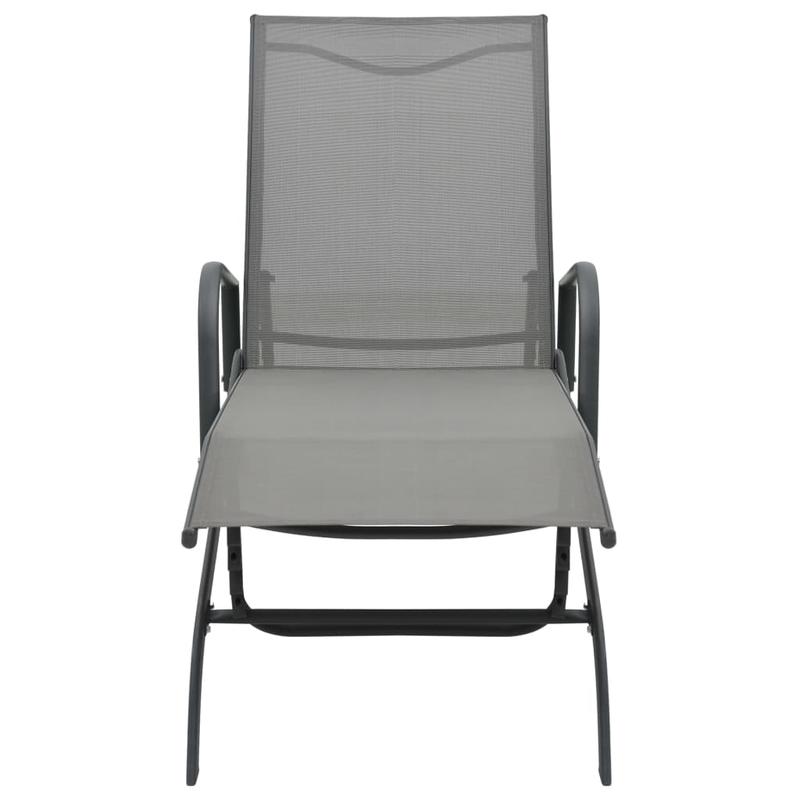 Loungebed – Ligbed – Relaxbed – Tuinbed – Stalen Frame – Verstelbare Rugleuning – Met Wieltjes