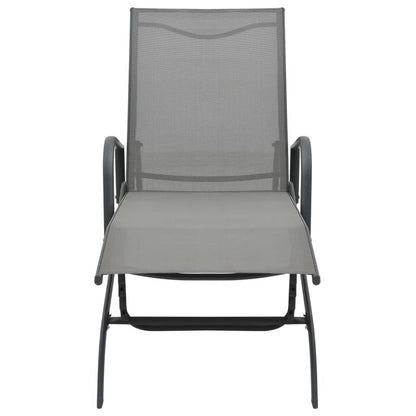 Loungebed – Ligbed – Relaxbed – Tuinbed – Stalen Frame – Verstelbare Rugleuning – Met Wieltjes