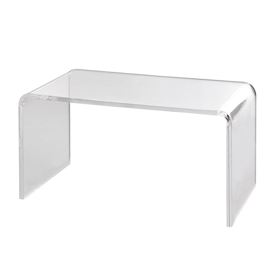Salontafel Acrylic – Bijzettafel – Tafel – Koffietafel – Eettafel – Transparant Acryl – C-Vorm – 81x40x41 cm – Slagvast & Lichtgewicht