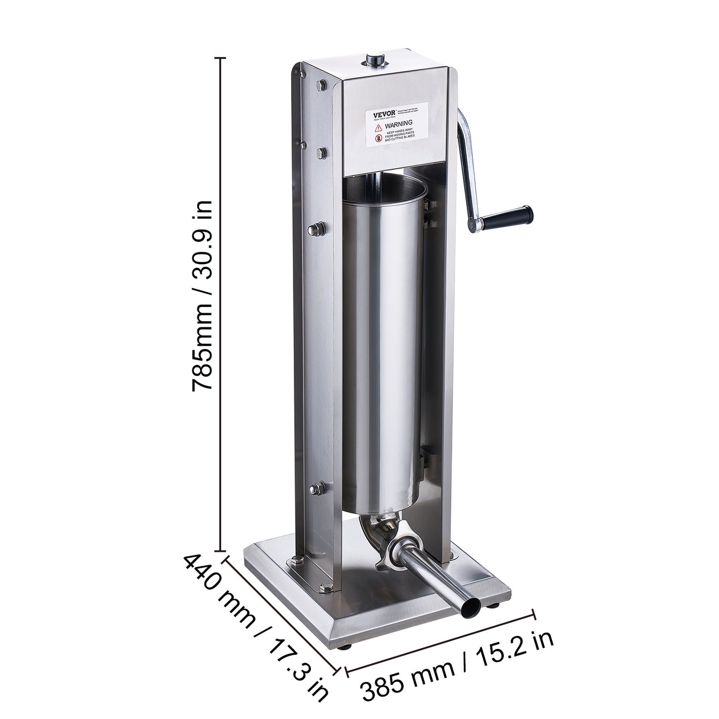 Worstenvuller – Worstenmaker – Worstmachine – Worstvuller – Worstenautomaat – 7 Liter Inhoud – Roestvrijstalen 304 Materiaal