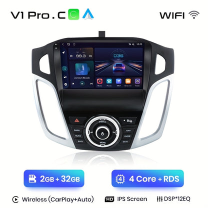 Android Autoradio – Multimedia Speler – Inbouw Radio – Navigatiesysteem – Carplay Radio – 9 Inch IPS Scherm – 2GB RAM 32GB Opslag – Draadloos Wifi & GPS Navigatie