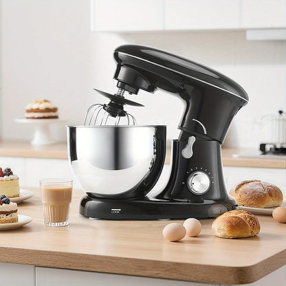 Keukenmixer – Mengmachine – Bakmixer – Deegkneder – Standmixer – 1400W Krachtige Motor – 4,5 Liter RVS Mengkom – Zwart