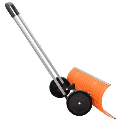 Sneeuwschuiver – Sneeuwschep – Sneeuwruimer – Sneeuwblazer – Sneeuwruimtool – Telescopisch Uittrekbaar Handvat – Extra Breed 96 cm Blad – Gepoedercoat Stalen Frame – Rijwieltjes Voor Makkelijk Sneeuwruimen