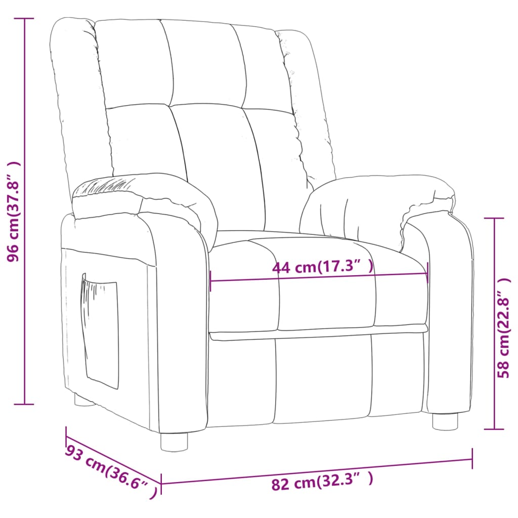 Verstelbare Fauteuil – Relaxstoel – Lounge Stoel – Leunstoel – Zithoek Stoel – Donkergroen – 3-standen Verstelbare Rugleuning en Voetsteun – Ademend en Onderhoudsvriendelijk Stofmateriaal