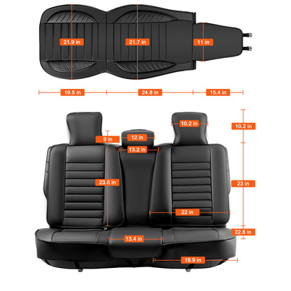 Autostoelhoes – Stoelhoes – Autostoelhoezens – Stoelhoezens – Autostoelbeveiliging – Universele Pasvorm – Kunstleer 9-delig – Airbag Compatibel