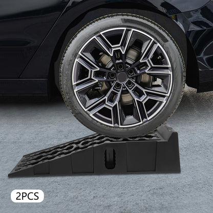 Oplaadbruggen – Oprijbrug – Oprijplaten – Drempelbrug – Autoliften – Antislip Plastic – Belastbaar Tot 7257 kg – Hefhoogte 17 cm
