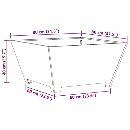 80x80x40cm Black Fire Pit Home Patio Medium-Sized Fire Stove Matching for Multi-Person Terrace Leisure Gatherings Used for Daily Garden Activities Suitable for Winter Heating, Patio Heating, Backyard Gatherings, Stylish Firep