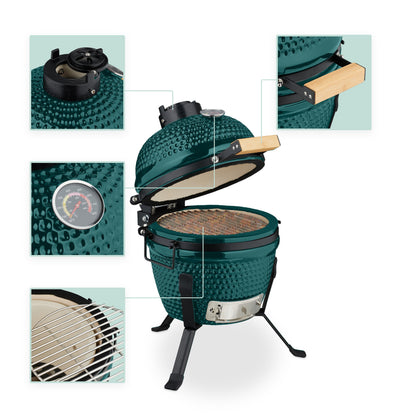 Houtskoolbarbecue – BBQ Grill – Barbecuewagen – Tuinbarbecue – Buitenbarbecue – Ruim Grilloppervlak Met 2 Roosters – Verstelbare Houtskooltray In 4 Hoogtes
