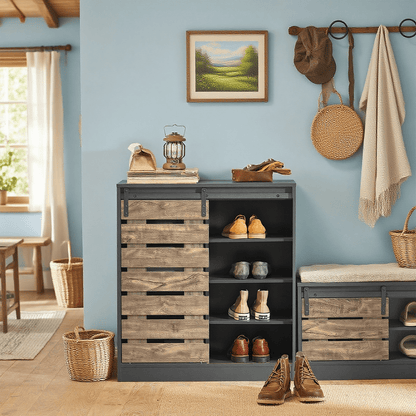 Kast – Ladekast – Opbergkast – Dressoir – Ladenkast – Wit – 5 Lades – Compact 74x40x91 cm