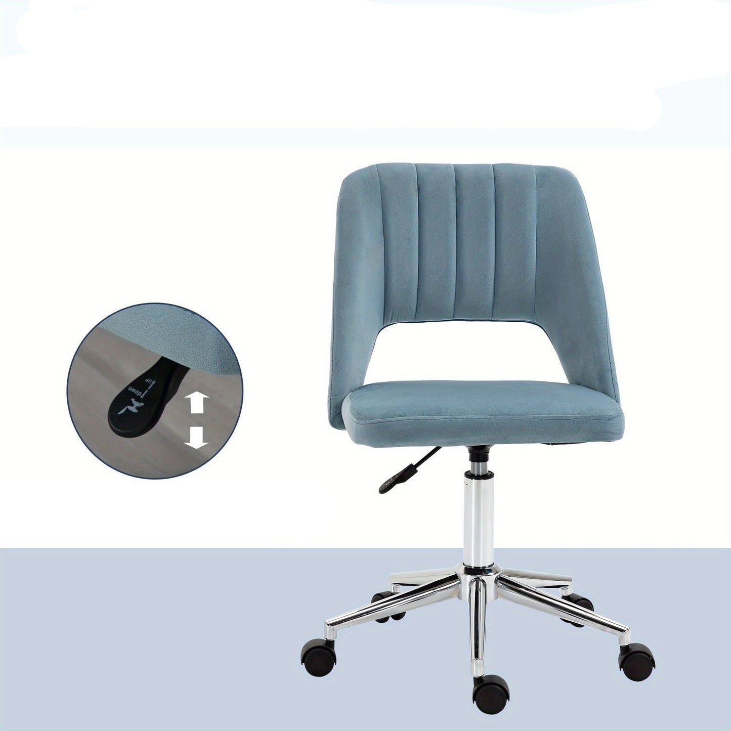 Bureaustoel – Ergonomische Stoel – Office Chair – Kantoorstoel – Draaistoel – Verstelbare Hoogte – 360° Draaibaar – Houten Frame – Zachte Bekleding
