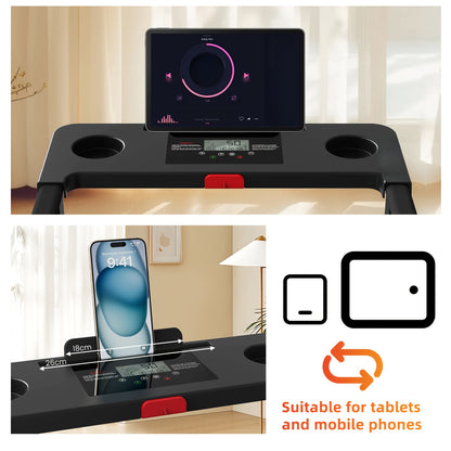 Loopband – Opvouwbare Loopband – 3-in-1 Loopband – Thuisloopband – Hardloopband – Compact Design – Stil 2,5PK Motor – Draadloze Speakers – LED Display
