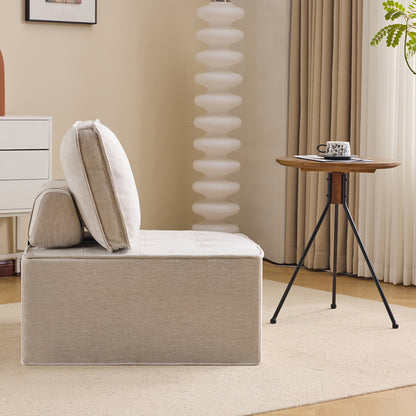 Single Sofa,  Seating Set, Living Room Armchair, Bean Bag Chair, Bedroom Sofa, Guest Room Sofa, Beige