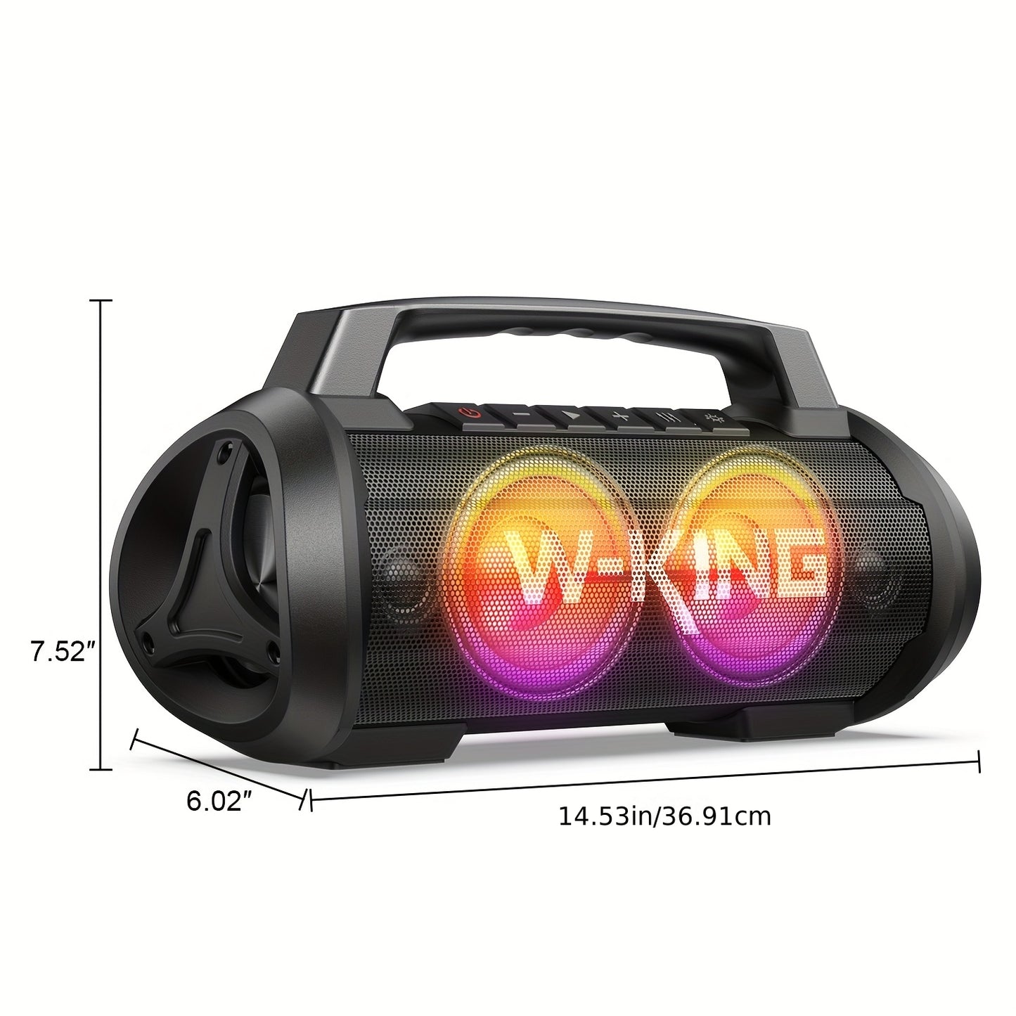 Bluetooth Speaker – Draadloze Speaker – Draagbare Luidspreker – Outdoor Speaker – Mini Speaker – 90W Krachtig Geluid – IPX6 Waterdicht Met Lichtshow