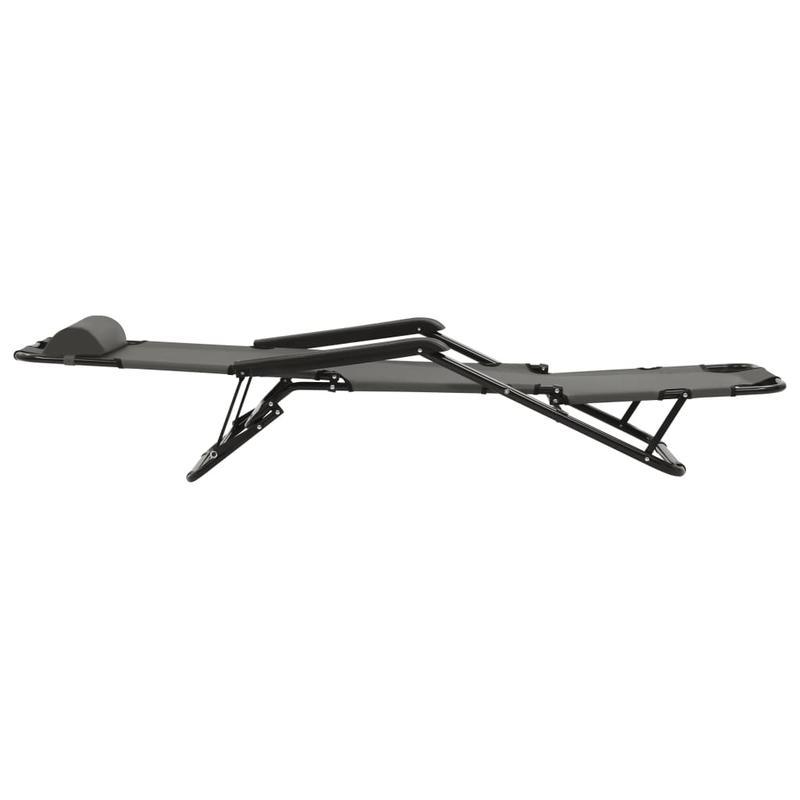 Inklapbare Ligstoelen – Verstelbare Tuinstoelen – Relaxstoelen – Lounge Stoelen – Roestvrijstalen Frame – Verstelbare Rugleuning