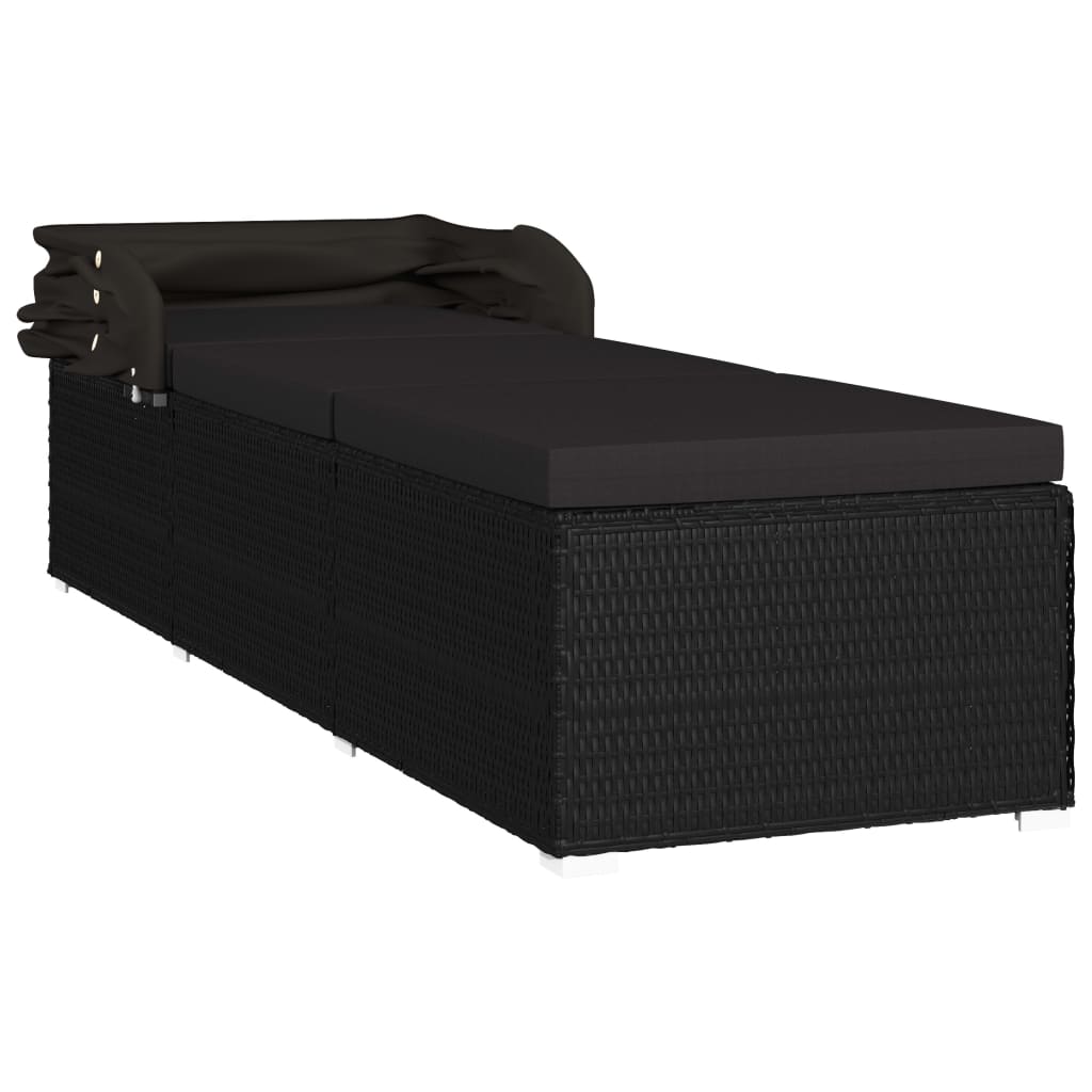 Poly Rattan Loungechair – Loungestoel – Tuinstoel – Balkonstoel – Ligbed - Kampeerstoel – Verstelbare Zijden – Weerbestendig Materiaal