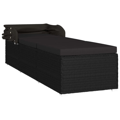 Poly Rattan Loungechair – Loungestoel – Tuinstoel – Balkonstoel – Ligbed - Kampeerstoel – Verstelbare Zijden – Weerbestendig Materiaal