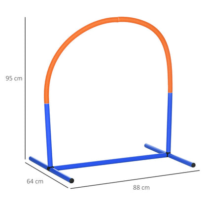 Hunde Agility Training Set 4-Teilig Mit Tragetasche Blau Orange 88 X 64