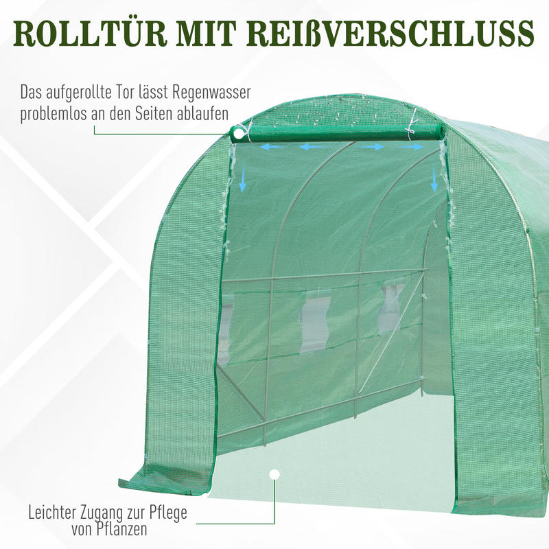 Kas – Kweekkas – Tuinkas – Broeikas – Plantenkas – Robuust Metalen Frame – Weerbestendig Transparant Plastic