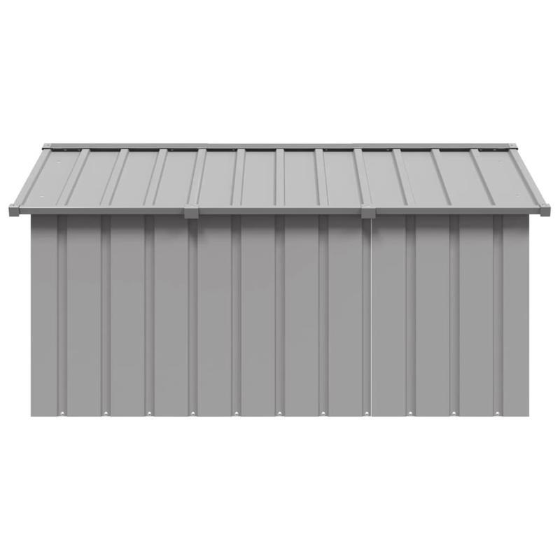 Hondenhok – Hondenhuis – Hondenbench – Dierenhuis – Kennel – Grijs – Gegalvaniseerd Staal – Groot 116,5x153x81,5 cm