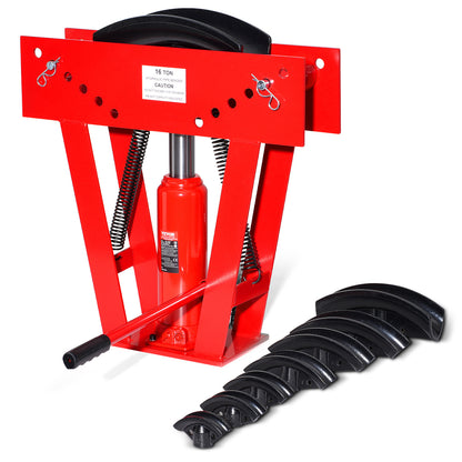 Buisfouter – Hydraulische Pijpenbuiger – Buigmachine – Pijpbuiger – Buisbuiger – 16 Ton Druk – 8 Matrijzen 13-76 mm