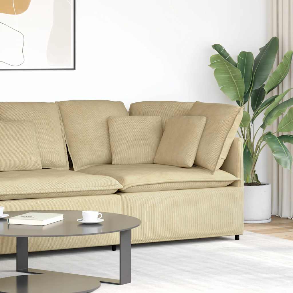 Modulaire Bank – Modulair Sofa – Hoekbank – Loungeset – Zitbank – Corduroy Stof – Stevig Metalen Frame – Grijsgroen