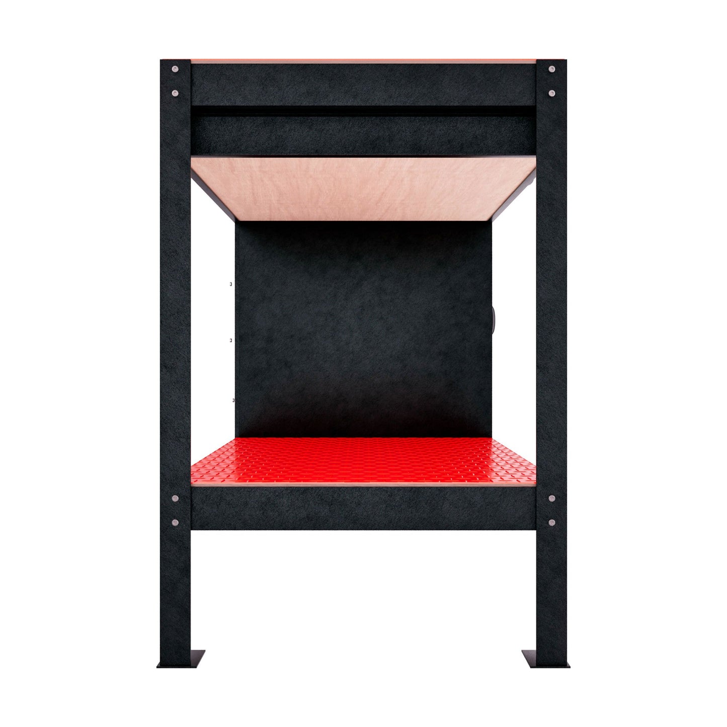 Werkbank – Werktafel – Werkbank Met Lade – Opbergtafel – Stalen Werkbank – 120x60 cm – Zwart Gepoedercoat Staal