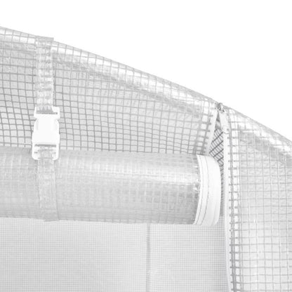 Kas – Serre – Tuinkas – Kweekkas – Bianco Variant – Stevig Wit Stalen Frame – Ruim 18 m² - 6x3x2 m