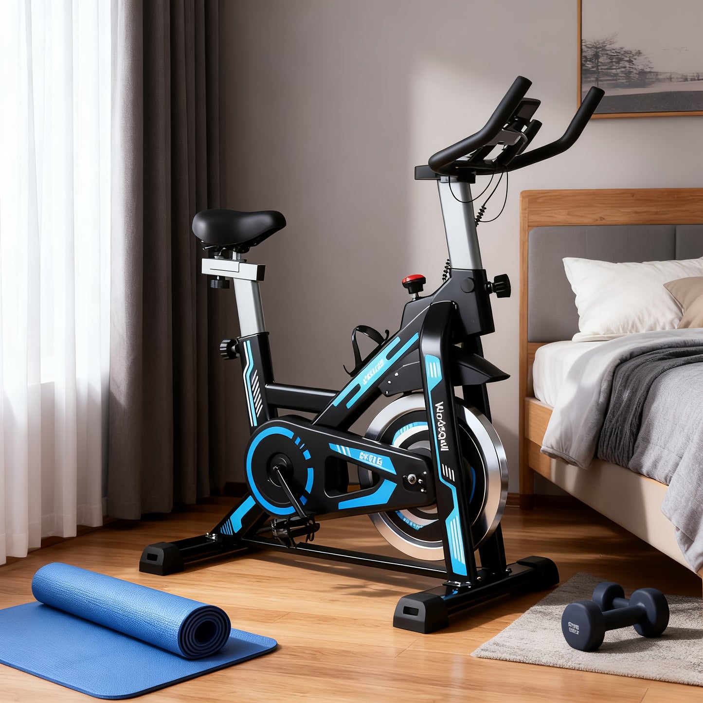 Cycling Bike, Beautifully Designed Exercise Bike, Home Exercise Bike, Spin Bike, Weight Capacity Up to 120Kg, Large/Small, Without Battery