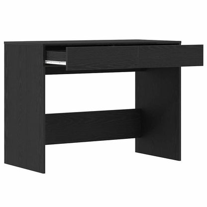 Bureau – Computertafel – Schrijftafel – Werkbureau – Kantoormeubel – Zwart Eiken – Spaanplaat – Ruime Werkplek 101x50x76,5 cm – Handige Opbergruimte