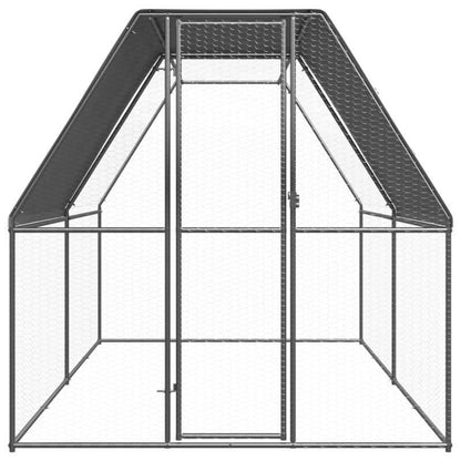 Kippenren – Kippenhok – Hennenhok – Pluimveehok – Buitenren – Gegalvaniseerd Staal – 2x4x2 Meter – Weerbestendig & Veilig