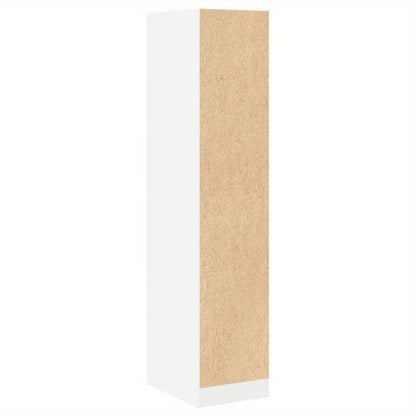 Apotheekkast – Medicijnkastje – Badkamerkast – Opbergkast – Houten Kast – Wit – 30x41x144,5 cm – Gefineerd Hout – Slank Hoog Model