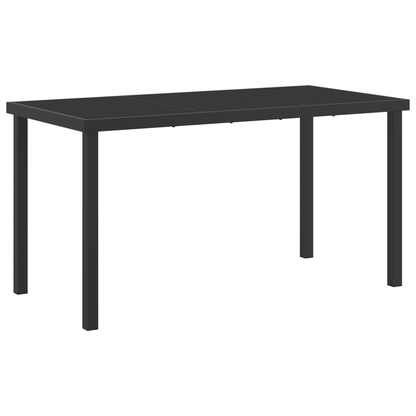 5-Delige Tuinset – Tuinmeubelset – Tuindining Set – Balkonset – Terrasmeubels – Zwart Poly-Rattan – Weerbestendig & Lichtgewicht