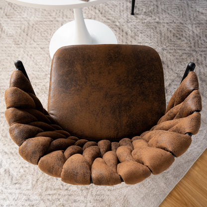 Ronde Eettafel – Industriële Tafel – Bistro Tafel – Café Tafel – Restauranttafel – MDF Tafelblad – Zwarte Stalen Onderstel – 80 cm Diameter – 75 cm Hoogte