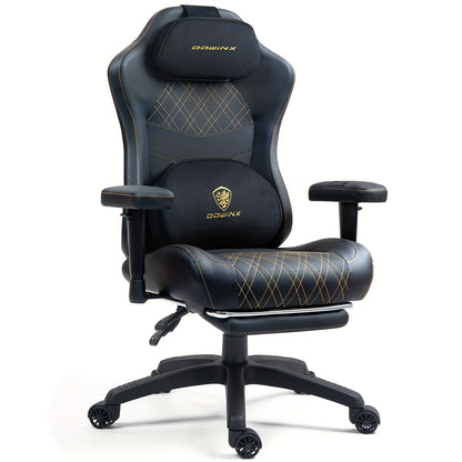 Ergonomische Gamingstoel – Bureaustoel – Gamestoel – Draaistoel – Office Chair – Verstelbare Voetsteun – Sofa-Grade Verenmatras – Zwart-Goud
