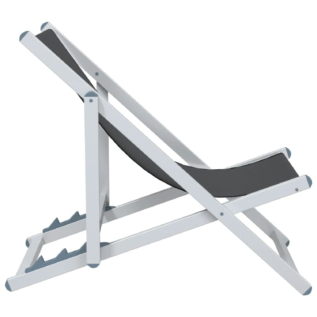 Inklapbare Strandstoel – Strandstoel – Tuinstoel – Campingstoel – Lichtgewicht Aluminium Frame – 3-Verstelbare Zitposities