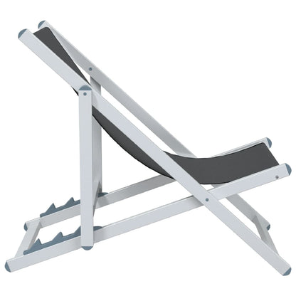 Inklapbare Strandstoel – Strandstoel – Tuinstoel – Campingstoel – Lichtgewicht Aluminium Frame – 3-Verstelbare Zitposities