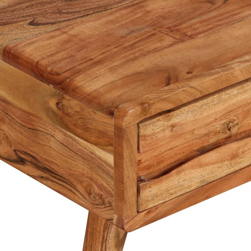 Salontafel – Koffietafel – Bijzettafel – Woonkamertafel – Lounge Tafel – Massief Hout – Met Opberglade – 100x50x40 cm – Geschikt Voor Binnengebruik – Onderhoudsvriendelijk