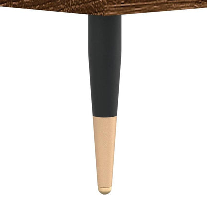 Platenspelerstandaard – Vinylmeubel – Platenkast – Audio Meubel – Bruin Eikenhout – Stevig Multiplex – 84,5x38x89 cm