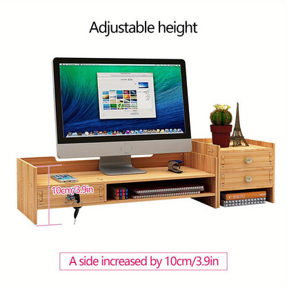 Bureau Organizer – Bureaurek – Desk Organizer – Opbergdoos – Documentenhouder – Houtkleur – Stevig Duurzaam Materiaal – Compact Formaat