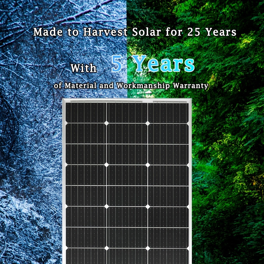 Zonnepaneel – Solar Panel – Zonnecellen – Zonnepaneel Set – Monokristallijn – 120W – 18V Output – Aluminium Frame – Hoge Efficiëntie